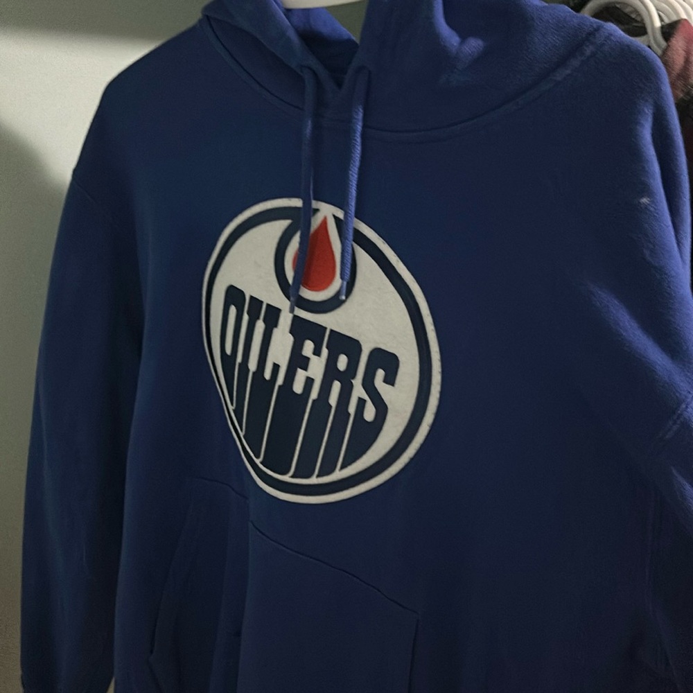 Edmonton Oilers Hockey hoodie blue  Large